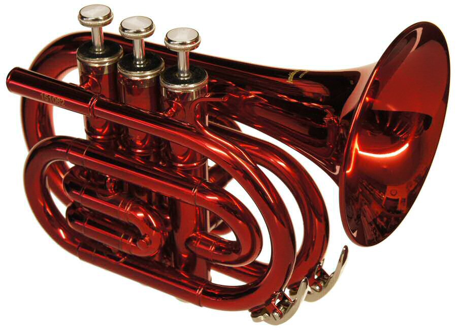 Arnolds Pocket Trumpet Red lacquer finish
