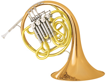 Conn French Horns 11DR French Horn. "Symphony F/Bb (reversible) .468" (11.89mm) bore 12" (305mm) medium throat, rose brass bell first branch & leadpipe‚ tapered rotors & bearings‚ lacquer finish‚ 7BW mouthpiece‚ 7514L deluxe hardshell case. A Geyer-style horn (change valve after the main valve cluster)‚ the 11DR produces a slightly darker sound than the 11D but with the same overall playing characteristics"
