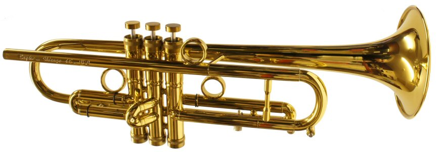 Taylor VR Trumpet. "Its an allround, use anywhere, in any situation trumpet. Its not to heavy. Its superbly balanced and very focused. Its free-blowing, easy to play with no vices. Its got plenty of power, it can be subtle, it can cut and it can blend in a section. Its an ML (.460”) Bore, so it'll feel familiar to most players very quickly.Its finished in Silver Plate with a few (optional) gold trimmings for a classy up market look. PLUS………. Its got bags of ‘Character' , that essence sadly missing from many modern trumpets"