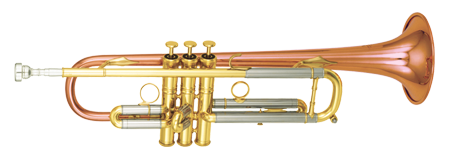Kanstul 1500 Trumpet. .460" Bore Size. No.7 one piece hand hammered copper 5" diameter bell. Metal valve guides, hand-fitted monel pistons, 1st and 3rd slide rings. Instrument only. The distinctive hand hammered No. 7 copper bell, carefully balanced with a no. 25-O mouthpipe, gives the Model 1500 - the Flagship of the Kanstul lineup - a solid and consistent core to its sound through all dynamic ranges and registers. With such response throughout the dynamic range, it is perfect for wind ensembles, chamber groups, jazz settings and orchestras. Full and easy range of tonal colors. The Signature Model 1500 is also perfectly suited for intimate settings from a smoky jazz club to brass quintet