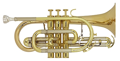 The York Preference cornet YO-CO3028 has the large, full sound that is sought after by brass bands and soloists alike. The cornet's rose brass bell allows for a dark sound that not only projects, but blends beautifully. It is ideally suited for the brass or military band