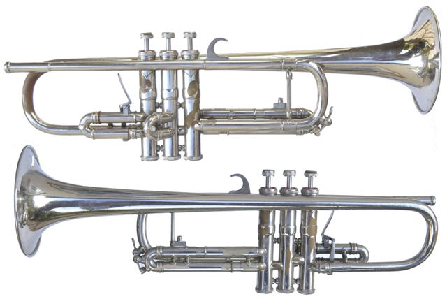 Wilhelm Monke Nickel Plated Trumpet