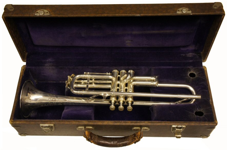 Rare Vintage 1933 Selmer Paris Balanced Louis Armstrong Model Trumpet in  Silver Plate!