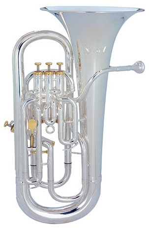 The top model of the York euphonium range. Intensive research and development in cooperation with top musicians led to the new Eminence series. York Eminence instruments have been especially developed to fulfil the highest expectations of top professional players and are equipped with many innovative features. The innovative design and the excellent features including main tuning slide trigger, a completely new valve technology etc., make this instrument the world's best euphonium. The special features ensure quiet, fast and comfortable valve action and top professional playing comfort.The York Eminence euphonium captivates with its attractive design and black nickel plated triggers, valve caps, touch piece and water keys 