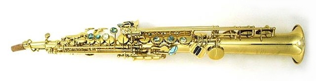 Mauriat 76GL Soprano Sax. Gold lacquer. Abalone shell key touches. Extra hand engraving. Straight and angled necks. Vintage French Sound                      