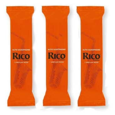 3 Rico Alto Sax Reeds