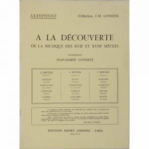 A La Decouverte Vol 1 Alto Sax