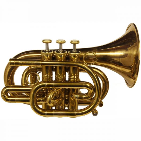 CarolBrass CPT 3000 GLS Bb AL Amber Lacquer Pocket Trumpet