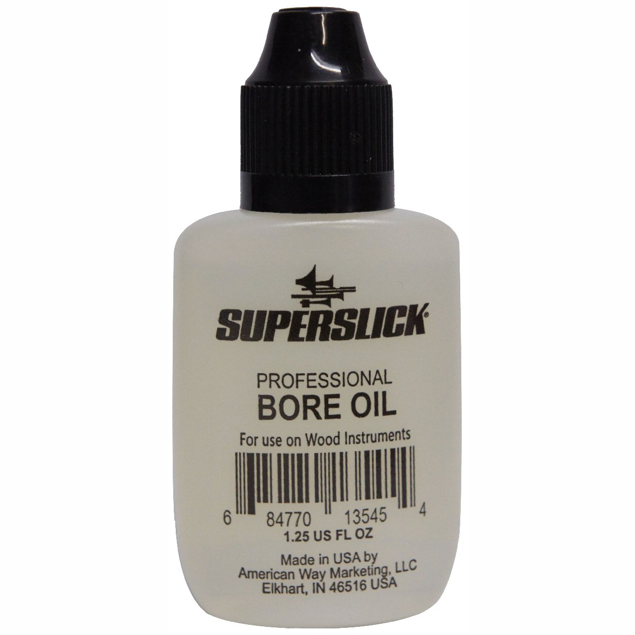 Superslick Bore Oil for use with all wooden wind instruments.1.25 oz bottle