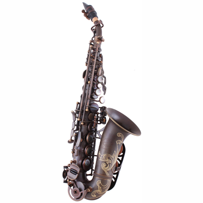 System 54 Curved Soprano Saxophone Pure Brass Bb/B flat