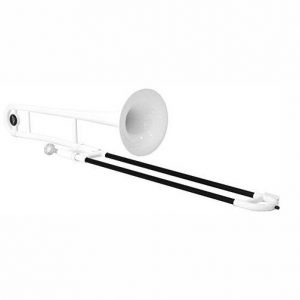 Tromba White Plastic Trombone 1