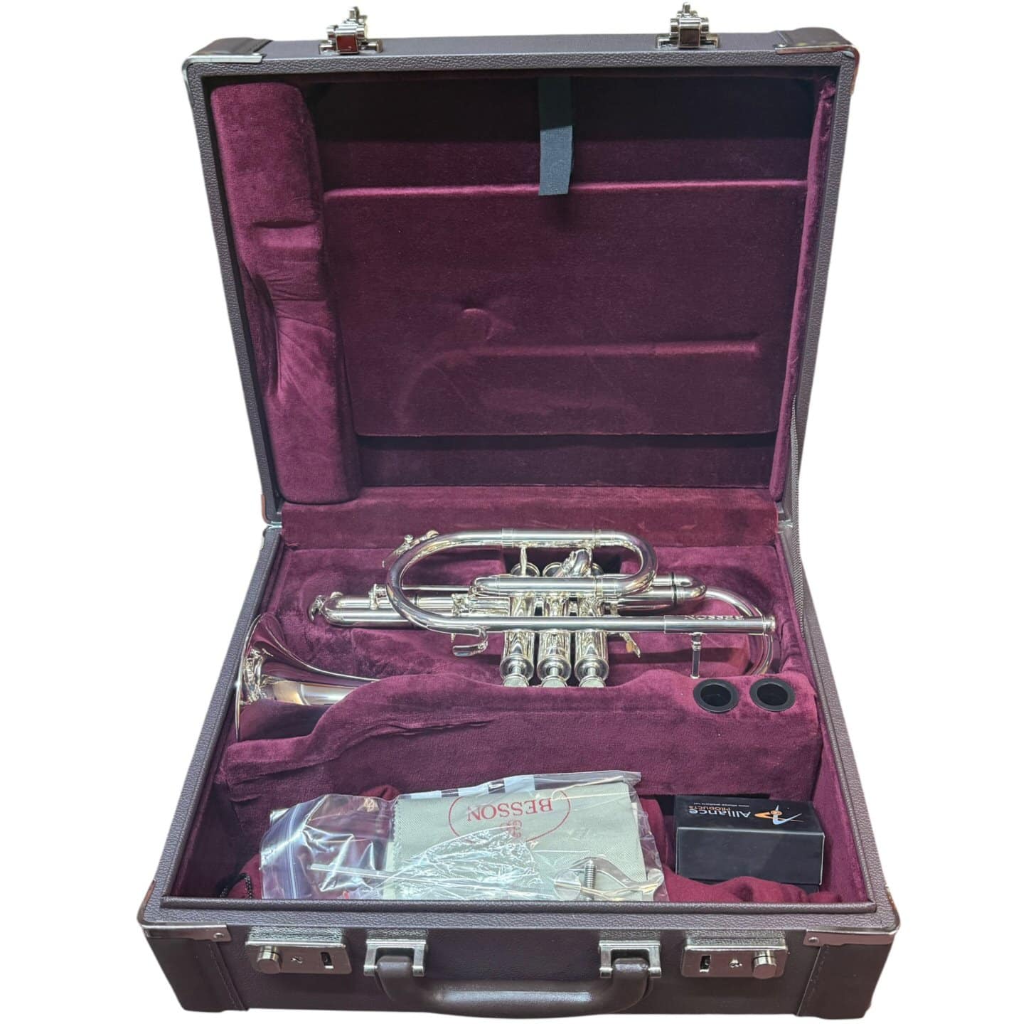 Besson 928 Sovereign Silver Plated Cornet Large Bore