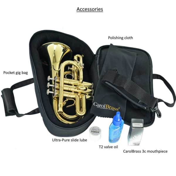CarolBrass CPT-4000-YLS-C-L Pocket Trumpet Accessories