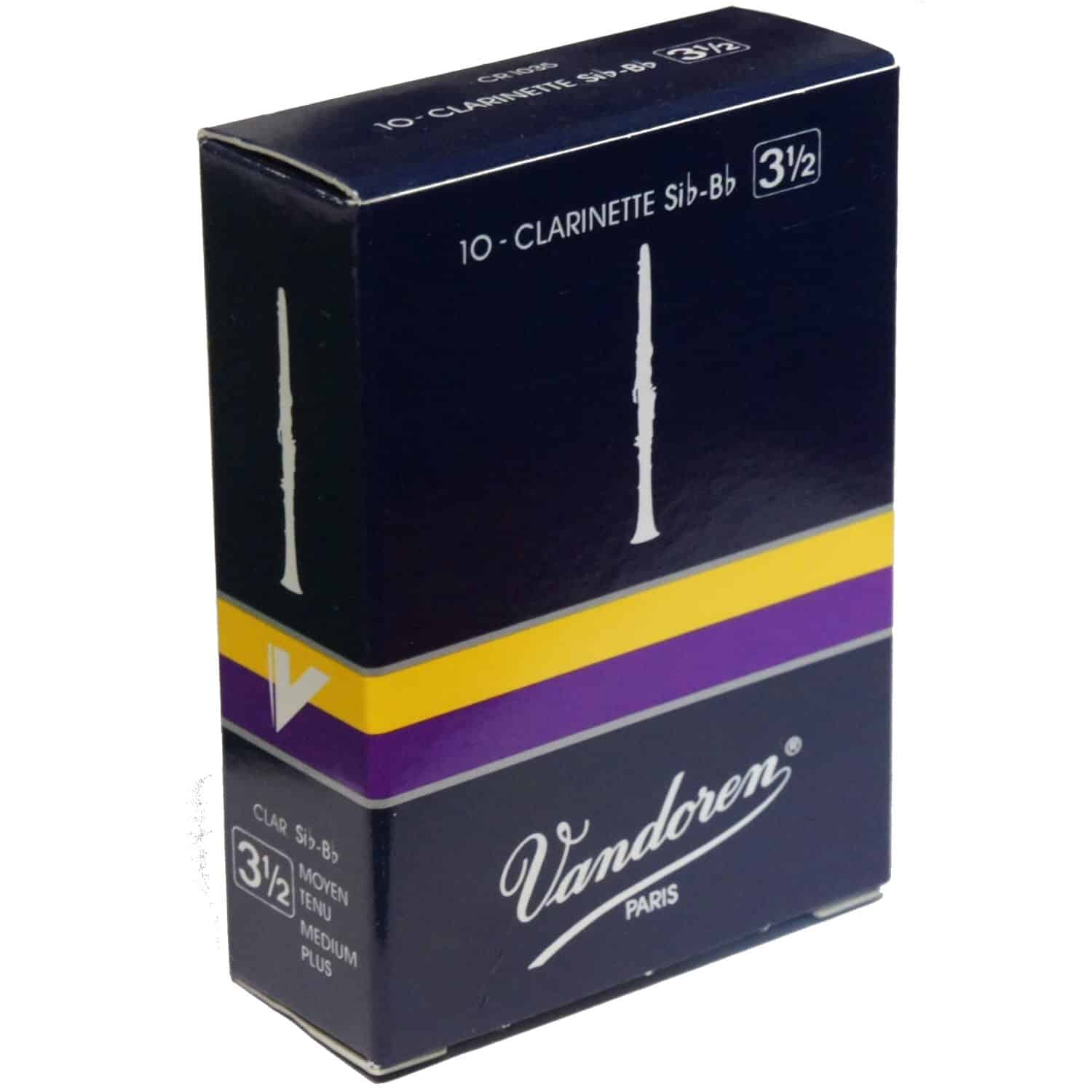 Vandoren clarinet reed strength 3.5 box of 10