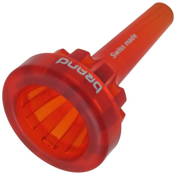 Brand trombone mouthpiece Red Orange