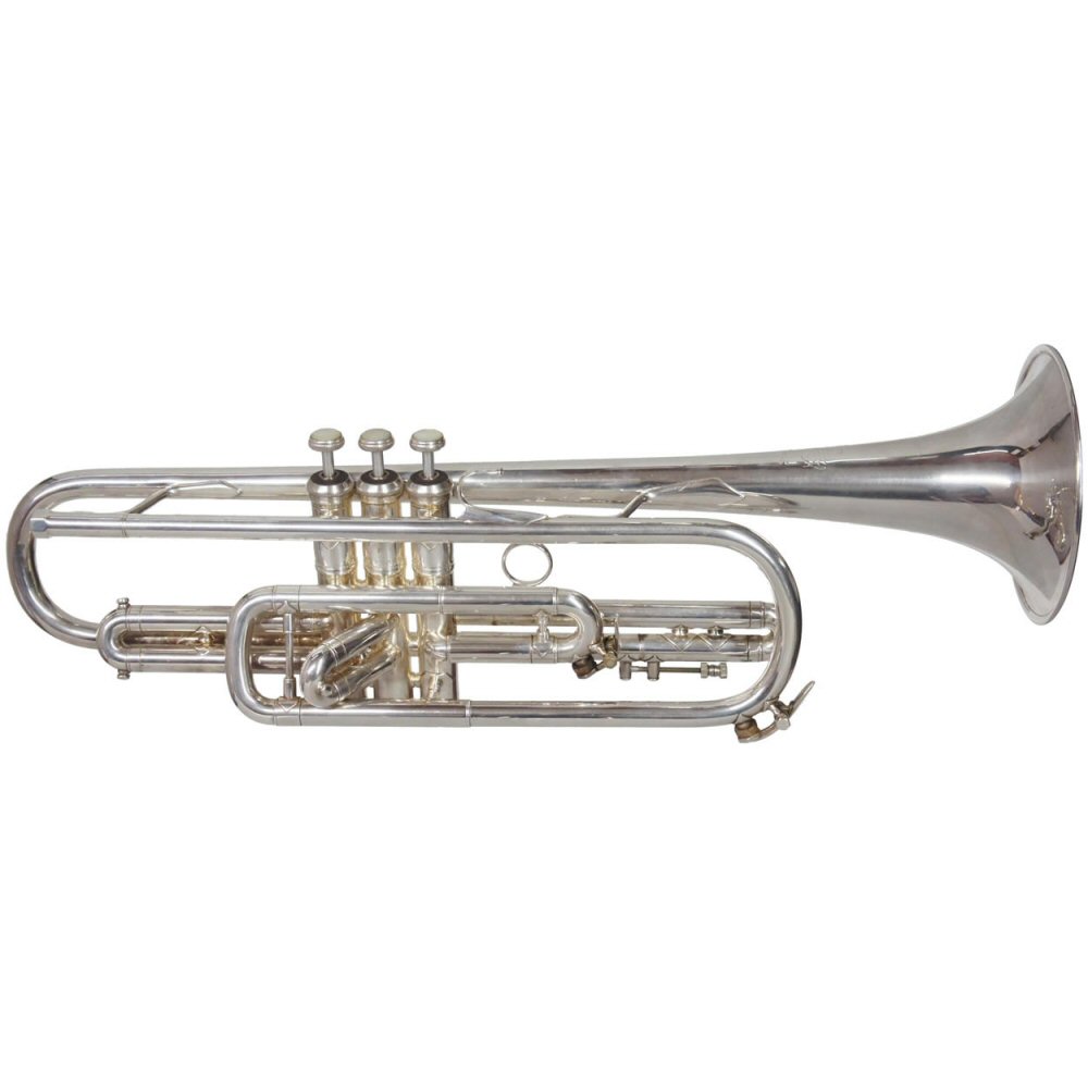 Second Hand Bach Stradivarius Alto Trumpet in F/Eb Silver plated