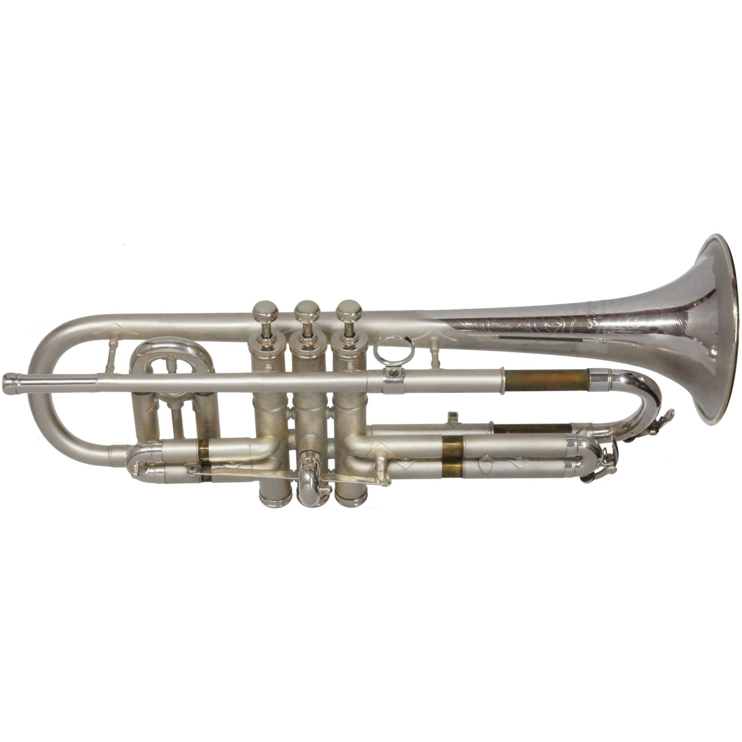 Vintage Conn 80A Bb/A Opera glass tuning Silver plated