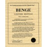 Benge Anniversary Trumpet Certificate