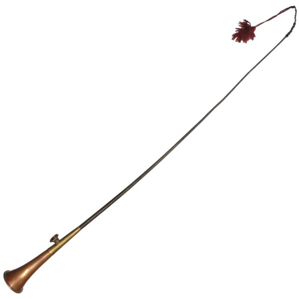 Vintage Hunting Horn with Whip