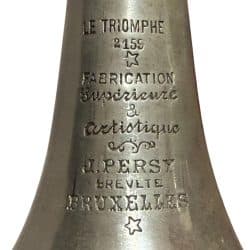Vintage Persy Trumpet Inscription