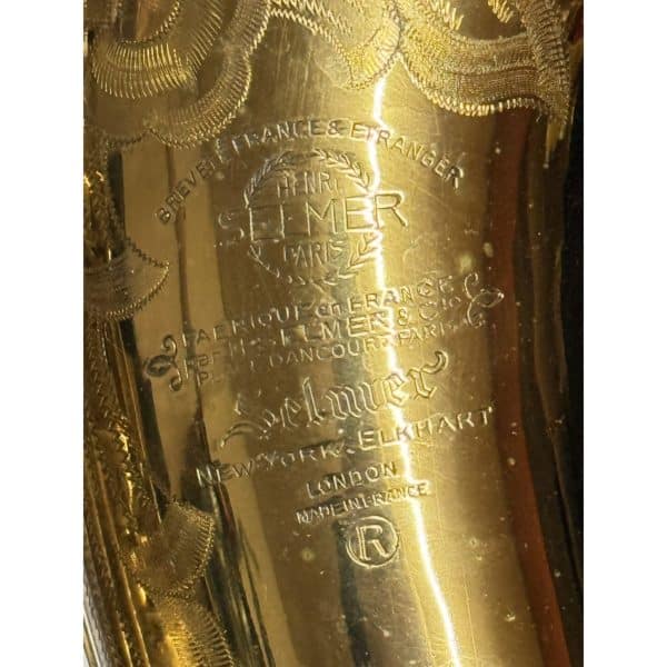 Selmer Mark VI Tenor Saxophone Engraving