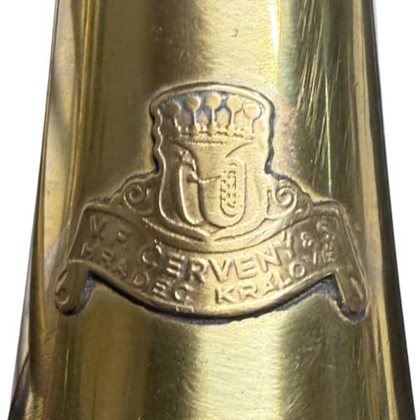 Cerveny Rotary Valve Trumpet Inscription