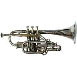 Vintage Silver Plated Long Cornet